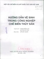 Hướng dẫn vệ sinh trong công nghiệp chế biến thủy sản