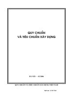 BÀI GIẢNG QUY CHUẨN và TIÊU CHUẨN xây DỰNG 