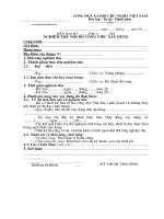 NGHIỆM THU nội bộ CÔNG VIỆC xây DỰNG 