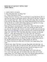Hướng dẫn soạn bài : Khái quát lịch sử tiếng việt (tiếp theo)