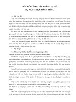 ĐỔI mới CÔNG tác GIẢNG dạy ở  bộ môn tiếng