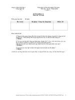 Đề thi nghiệp vụ kế toán   FPT 