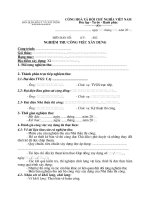 NGHIỆM THU CÔNG VIỆC xây DỰNG 