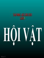 Bài giảng tiếng việt 3 tuần 25 bài kể chuyện   hội vật 