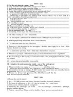 Bài tập và đền thi tiếng anh 