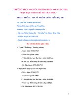 DẠY học THEO CHỦ đề TÍCH hợp các BỆNH, tật của mắt – NGUYÊN NHÂN CÁCH PHÒNG TRÁNH, KHẮC PHỤC