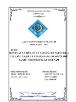 biện pháp kê biên, xử lý tài sản của người phải thi hành án, kể cả tài sản đang do người thứ ba giữ theo pháp luật việt nam