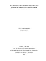 Broadband design on dual and circularly polarized antennas for wireless communication systems