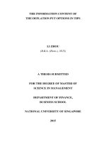 The information content of the deflation put options in TIPs 