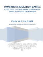 Immersive simulation games a case study of learning in a 3d multi user virtual environment 