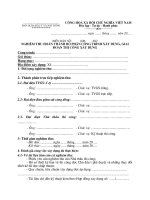 NGHIỆM THU HOÀN THÀNH bộ PHẬN CÔNG TRÌNH xây DỰNG, GIAI đoạn THI CÔNG xây DỰNG 