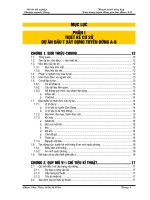 Đồ án tốt nghiệp: Thuyết minh tổng hợp Xây dựng tuyến đường qua hai điểm AB