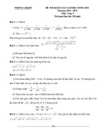 Tập đề thi HSG các môn lớp 9