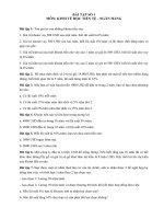 Câu hỏi và đáp án môn tiền tệ ngân hàng 
