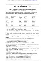 đề thi tiếng anh cao học nông nghiệp 