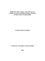 Bridging the global and the local a look at local international student interaction in singapore