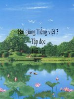 Bài giảng tiếng việt 3 tuần 25 bài tập đọc   hội vật 