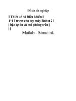 Thiết kế bộ điều khiển trượt cho tay máy robot 2 bậc tự do và mô phỏng trên matlab