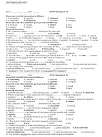Test Tiếng anh U 12 lớp 12