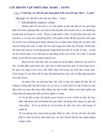 Câu hỏi + đáp án ôn thi cao học môn triết học marx – lenin 