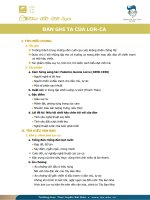 NGỮ VĂN BÀI THƠ “ĐÀN GHI TA CỦA LORCA”