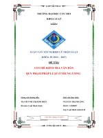 cơ chế kiểm tra văn bản quy phạm pháp luật ở trung ương