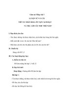Giáo án tiếng việt 3 tuần 23 bài luyện từ và câu   nhân hóa  ôn tập cách đặt và trả lời câu hỏi như thế nào 