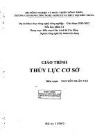 Giáo trình thủy lực cơ sở