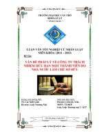 vấn đề pháp lý về công ty trách nhiệm hữu hạn một thành viên do nhà nước làm chủ sở hữu