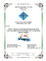 thực trạng xâm phạm phạm quyền tác giả đối với sách điện tử và hướng hoàn thiện