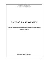 SKKN nâng cao hiệu quả quản lý lớp học theo mô hình hội đồng tự quản trong lớp học VNEN 