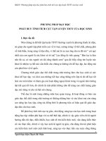 SKKN phương pháp dạy học phát huy tính tích cực tập luyện TDTT của học sinh THCS