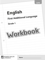 English first addtional language grade 1 workbook 