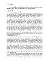 MỘT SỐ BIỆN PHÁP TỔ CHỨC VÀ QUẢN LÍ PHƯƠNG PHÁP DẠY HỌC PHÙ HỢP VỚI TÍNH ĐẶC THÙ CỦA HỌC SINH LỚP 6