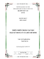 thiên nhiên trong tập thơ nhật ký trong tù của hồ chí minh