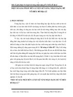 SKKN một số giải pháp rèn luyện kỹ năng nhận dạng để vẽ biểu đồ địa lý ở THCS