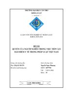 quyền của người nghèo trong việc tiếp cận bảo hiểm y tế trong pháp luật việt nam