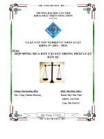 hợp đồng mua bán tài sản trong pháp luật dân sự