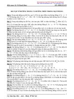 Bài tập sự liên quan giữa phương trình đường thẳng và đường tròn trong mặt phẳng tọa độ 