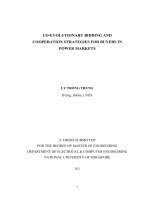 CO EVOLUTIONARY BIDDING AND COOPERATION STRATEGIES FOR BUYERS IN POWER MARKETS