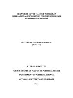 Chinas rise in the diamond market an international explanation for the resurgence of conflict diamonds