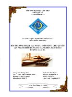 bồi thường thiệt hại ngoài hợp đồng cho quyền lợi người tiêu dùng do hàng hóa kém chất lượng gây ra