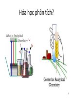 Giáo trình đại cương hóa học phân tích bài 1