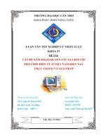 vấn đề xâm phạm quyền tác giả đối với trò chơi điện tử ở việt nam hiện nay thực trạng và giải pháp