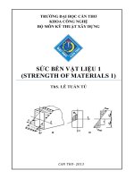 bài giảng sức bền vật liệu 1