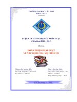 hoàn thiện pháp luật về xác định cha, mẹ cho con