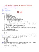 đề và giải chi tiết 36 câu trong đề thi thử 