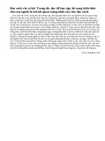 Em hãy viết đoạn văn phân tích những ích lợi của việc đọc sách