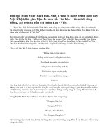 Thuyết minh về Hội bơi trải Việt Trì, Bạch Hạc (Vĩnh Phúc).