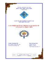 can thiệp quân sự trong luật quốc tế lý luận và thực tiễn